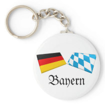 Bayern, Germany Flag Tiles Key Chains