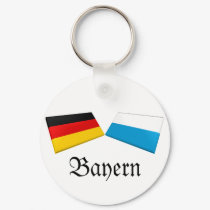 Bayern, Germany Flag Tiles keychains