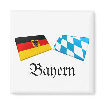 Bayern, Germany Flag Tiles magnets