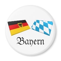 Bayern, Germany Flag Tiles magnets