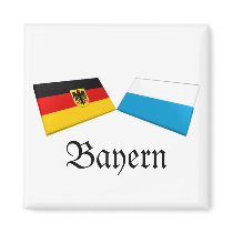 Bayern, Germany Flag Tiles magnets