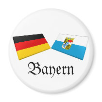 Bayern, Germany Flag Tiles magnets
