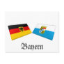 Bayern, Germany Flag Tiles Postcard