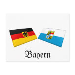 Bayern, Germany Flag Tiles Postcard