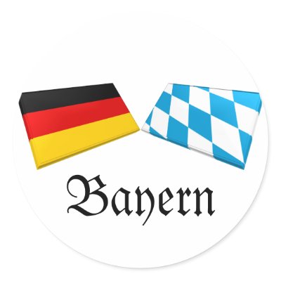 Bayern, Germany Flag Tiles Stickers by Vexillophile