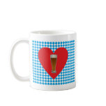 Bayern Herz Weiisbier Bavaria heart wheat beer mugs