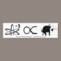 Bayesian Probability Simplified bumper stickers
