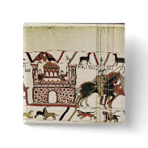 Bayeux Tapestry Earl Harold to Duke of Normandy Pinback Buttons