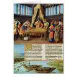 Bayezid I receiving the ransom Greeting Cards
