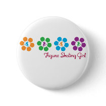 Bayflower Figure Skating Pinback Button