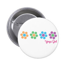 Bayflower Yoga Pinback Buttons