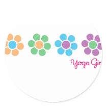 Bayflower Yoga Round Sticker