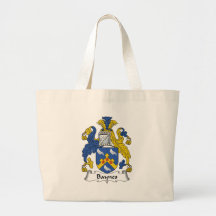Baynes Family Crest Tote Bags