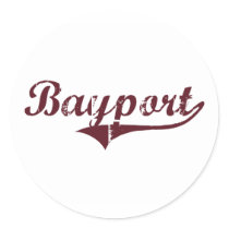 Bayport Minnesota Classic Design Round Stickers