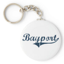 Bayport New York Classic Design Keychain