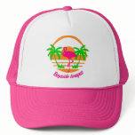 BAYSIDE IMAGES PINK FLAMINGO CAP HATS