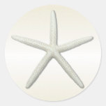 Bayside Single Starfish Round Sticker stickers