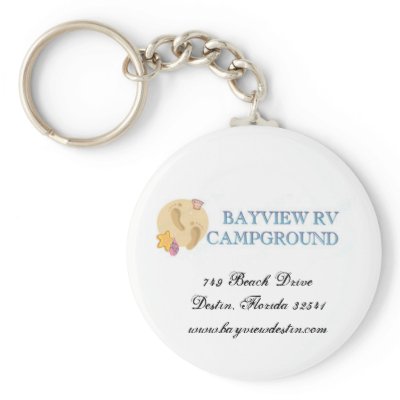 BAYVIEW RV CAMPGROUND, Destin, FL Keychain by Athena_Creamer