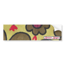 Bazaar Bayar Golden Suzani Bumper Sticker