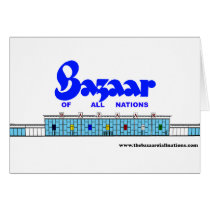 Bazaar Exterior Circa 1960 Greeting Card