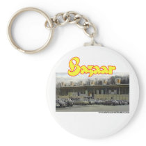 Bazaar Exterior Circa 1980 Keychain
