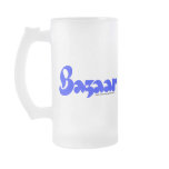 Bazaar Retro Font and Sputnik Frosted Mug