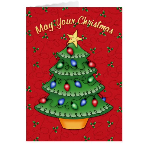 BaZooples Little Christmas Tree Card