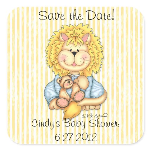 BaZooples "Save the Date" Lester Sticker