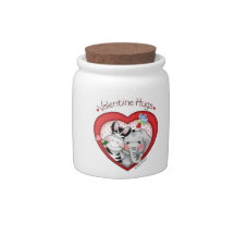 BaZooples "Valentine Hugs" Jar Candy Jars