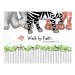 BaZooples "Walk by Faith" Postcard postcards