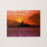 BB-61 Silhouette (in orange) Jigsaw Puzzle