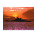 BB-61 Silhouette Postcard