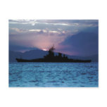 BB-61 Silhouette Postcard