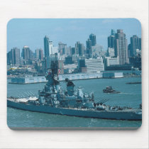 BB-61 "USS Iowa", New York Harbor, U.S.A. Mouse Pad