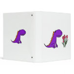 BB- Funny Dragon and Tulips Cartoon Binder