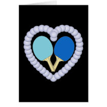 BB Ping Pong Paddle Heart