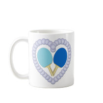 BB Ping Pong Paddle Heart