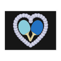 BB Ping Pong Paddle Heart