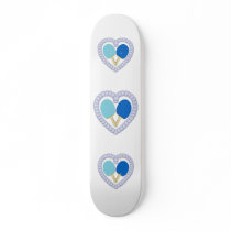 BB Ping Pong Paddle Heart Custom Skate Board