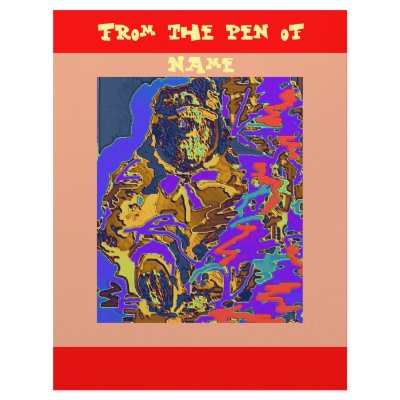 BB Red Border Cover Page Custom Letterhead by marylouroche