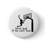 Bball Dunk Pinback Buttons