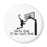 Bball Dunk Fridge Magnets