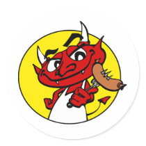 BBC DEVIL (multiple products selected) Round Stickers