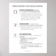 BBF Punctuation IV classroom poster