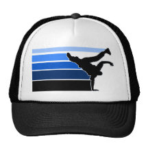 BBOY gradient blu blk hat