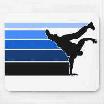 BBOY gradient blu blk mousepad