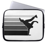 BBOY gradient grey blk  laptop sleeve