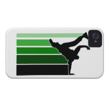 BBOY gradient grn/wht iPhone 4 case
