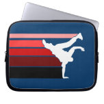 BBOY gradient red wht laptop sleeve
