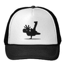 artsprojekt, break dance, break, hip hop, vector, dance, bboy, hats, Trucker Hat with custom graphic design